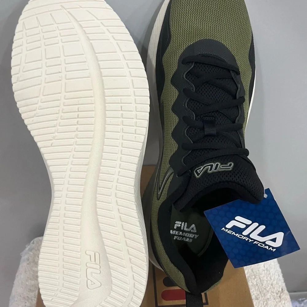 Fila Olive and‎ Black Athletic Shoes